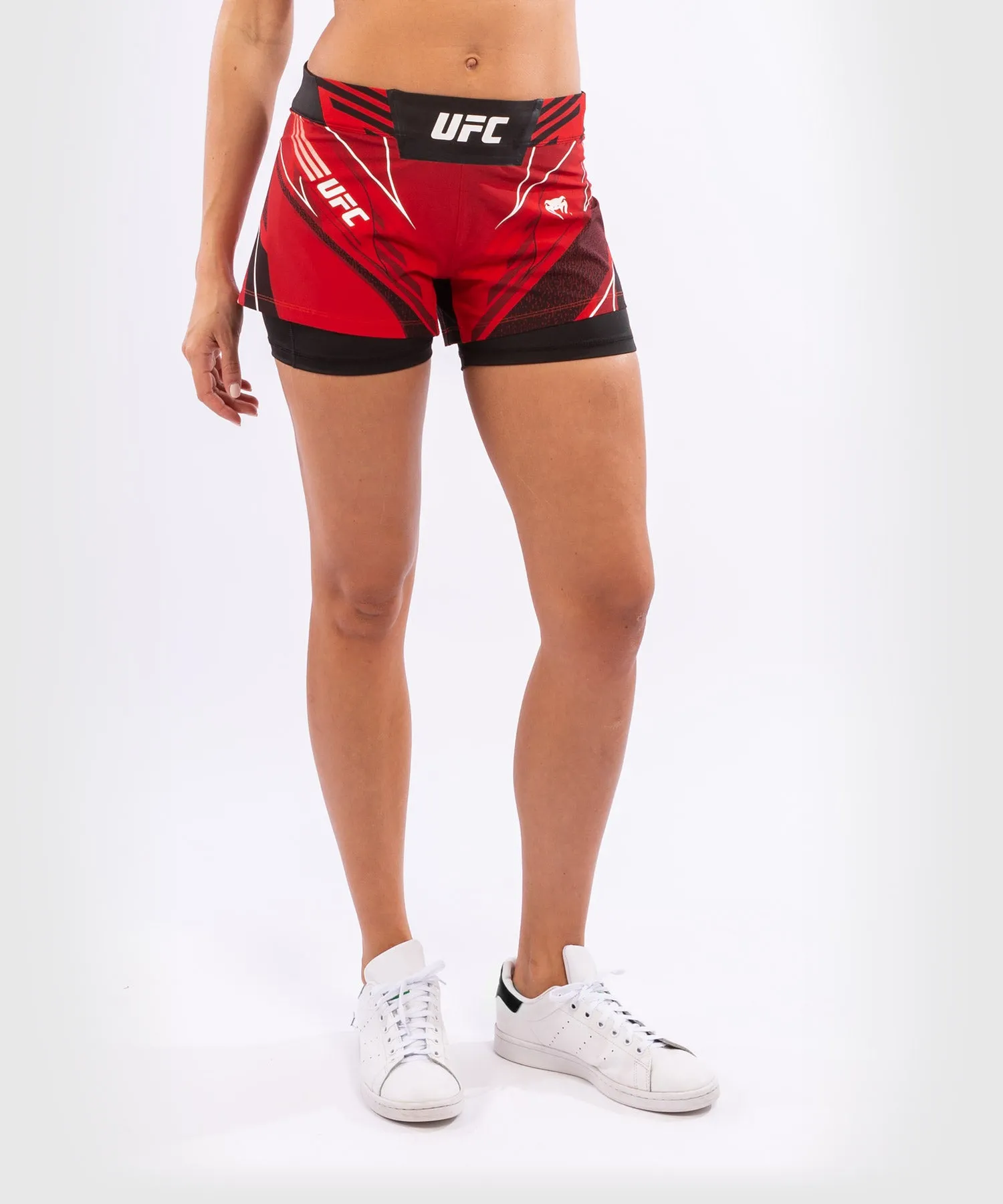 UFC Venum Authentic Fight Night Women's Shorts - Short Fit - Red