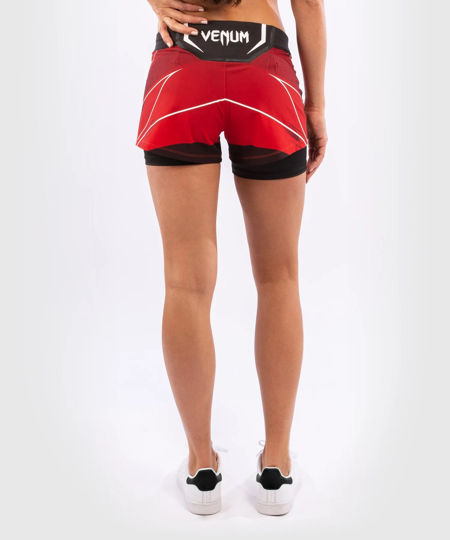 UFC Venum Authentic Fight Night Women's Shorts - Short Fit - Red