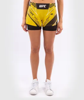 UFC Venum Authentic Fight Night Women's Shorts - Short Fit - Yellow