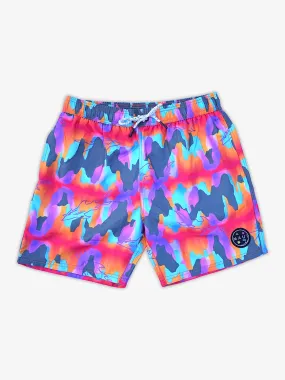 Volcanic Eruption Pool Shorts in Black