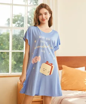 Wish You have a Wonderful Day Sleep Dress