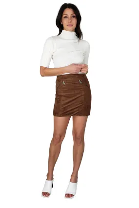 Zipper Pocket Mini Skirt